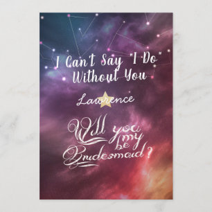 Weddenschap word jij mijn Bridesmaïde sterrenbeeld Kaart