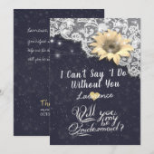 Weddenschap word jij m'n bruidslierij kaart (Voorkant / Achterkant)