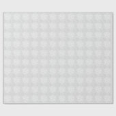 Weddenschap Zilveren Witte Kerst Luxe Fancy Cadeaupapier (Vlak)