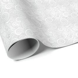 Weddenschap Zilveren Witte Kerst Luxe Fancy Cadeaupapier