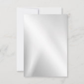 Weddenschap Zilverkleurig Hiny Geometric Elegant Save The Date (Achterkant)