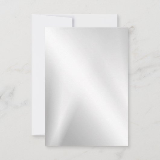 Weddenschap Zilverkleurig Hiny Geometric Elegant Save The Date (Achterkant)