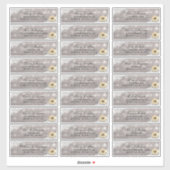 Weddenschap Zonnebloem Hout Koord Lichten Sticker (Vel)