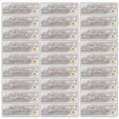 Weddenschap Zonnebloem Hout Koord Lichten Sticker (Voorkant)