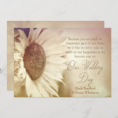 Weddenschap - Zonnebloem - Zachte effecten Kaart (Voorkant / Achterkant)