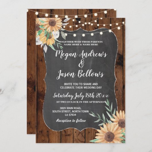 Weddenschap Zonnebloempitten Kaart (Voorkant / Achterkant)