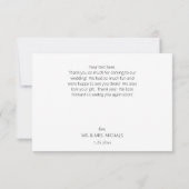 Weddenschap zwart-wit foto Modern 2B Bedankkaart (Achterkant)