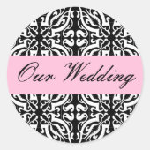 Weddenschap - (zwart-witmasker) ronde sticker (Voorkant)