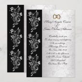 Weddenschap zwarte en witte klassieke vogel kaart (Voorkant / Achterkant)