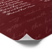 Weddenschapenkaart Chandelier Red Poster (Hoek)