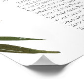 Weddenschapenkaart Elegant White Rose Poster (Hoek)