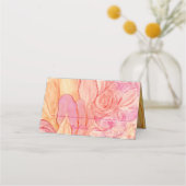 Weddenschapenkaart Verse bloemen Plaatskaartje (Voorkant)