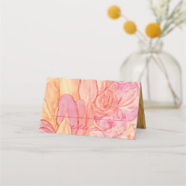 Weddenschapenkaart Verse bloemen Plaatskaartje