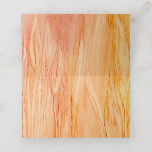 Weddenschapenkaart Verse bloemen Plaatskaartje (Binnenkant ongevouwen)