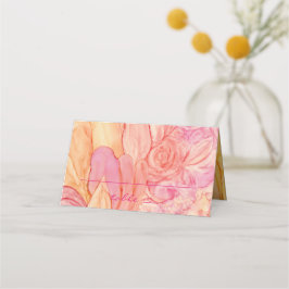 Weddenschapenkaart Verse bloemen Plaatskaartje