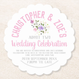 Weddenschappelijke feestdag Uitnodigingstaartwetbo Kartonnen Onderzetters