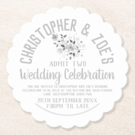 Weddenschappelijke feestdag Uitnodigingstaartwetbo Kartonnen Onderzetters