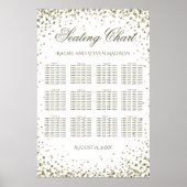 Weddenschappen 12 Tafel Gold Confetti Poster (Voorkant)