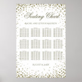 Weddenschappen 12 Tafel Gold Confetti Poster (Voorkant)
