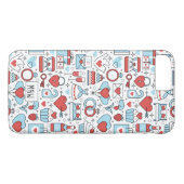 Weddenschappen aangepaste monogram telefoongevalle Case-Mate iPhone case (Achterkant (Horizontaal))