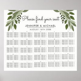 Weddenschappen - Alfabetische zitplaats Poster