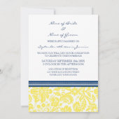 Weddenschappen Alleen blauwe gele kreet Kaart (Achterkant)