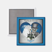 Weddenschappen - Blauw Magneet (Voorkant / Achterkant)