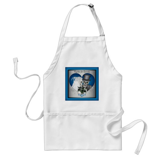 Weddenschappen - Blauw Standaard Schort (Voorkant)
