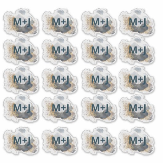 Weddenschappen blauwe en goudprijs sticker (Voorkant)