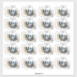 Weddenschappen blauwe en goudprijs sticker