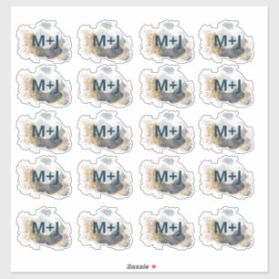 Weddenschappen blauwe en goudprijs sticker