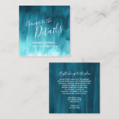 Weddenschappen blauwgroen blauwe kaart voor groene (Voorkant / Achterkant)