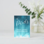 Weddenschappen blauwgroen blauwe kaart voor groene (Staand voorkant)