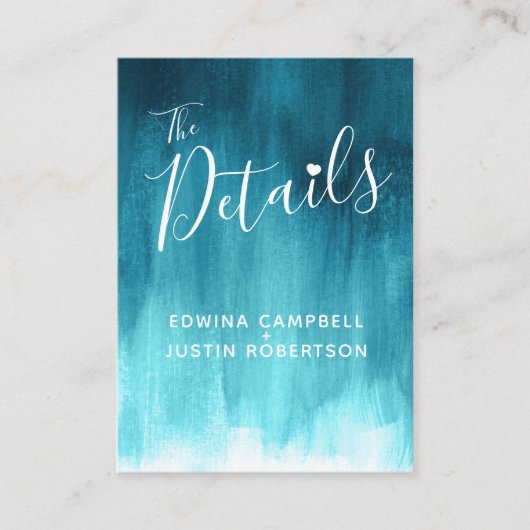 Weddenschappen blauwgroen blauwe kaart voor groene (Voorkant)