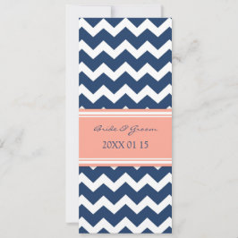Weddenschappen Blue Coral Chevron Kaart