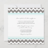 Weddenschappen Blue Gray Chevron Kaart (Achterkant)