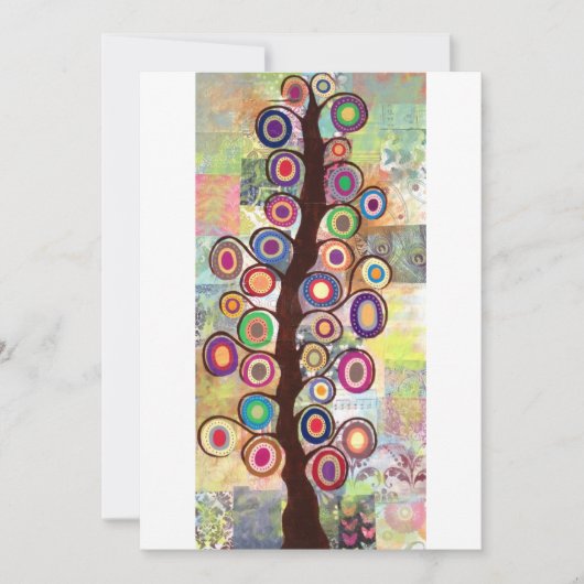 Weddenschappen, Bridal Shower Invitations Tree of  Kaart (Voorkant)