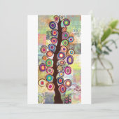 Weddenschappen, Bridal Shower Invitations Tree of  Kaart (Staand voorkant)