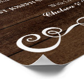 Weddenschappen - bruiloft Donatie Rustic Wedding S Poster (Hoek)