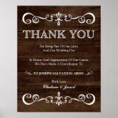 Weddenschappen - bruiloft Donatie Rustic Wedding S Poster (Voorkant)