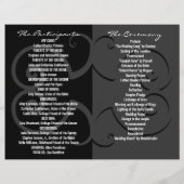 Weddenschappen-ceremonieprogramma Black Butterfly  (Achterkant)