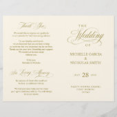 Weddenschappen Ceremony Program Classic Elegance G (Voorkant)