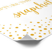 Weddenschappen - Confetti-bruiloft met Snapchat Poster (Hoek)