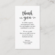 Weddenschappen Dank je, Modern Simple Rustic