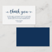 Weddenschappen Dank u, Modern Simple Rustic Script Informatiekaartje (Voorkant / Achterkant)