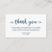 Weddenschappen Dank u, Modern Simple Rustic Script Informatiekaartje (Voorkant)