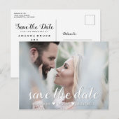 Weddenschappen De datum opslaan | Elegant modern s Aankondigingskaart (Voorkant / Achterkant)