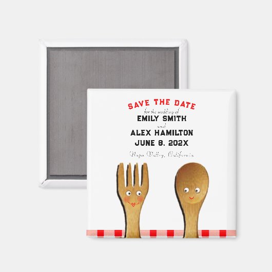 Weddenschappen De datum opslaan Magneet (Voorkant / Achterkant)