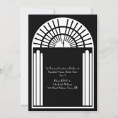 Weddenschappen - Deco-stijl zwart-witkunst Kaart (Achterkant)