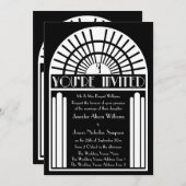 Weddenschappen - Deco-stijl zwart-witkunst Kaart (Voorkant / Achterkant)